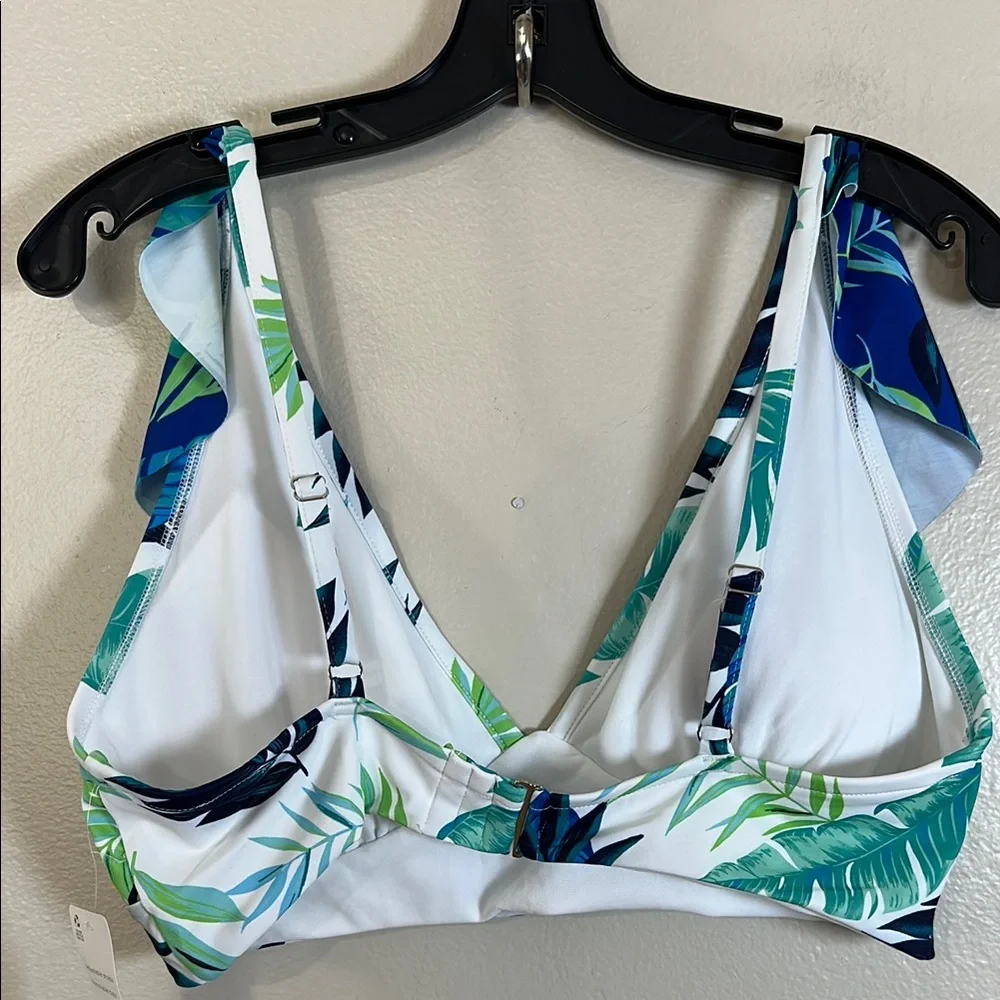 NEW Peyton & Parker Leaf‎ Print Bikini Top